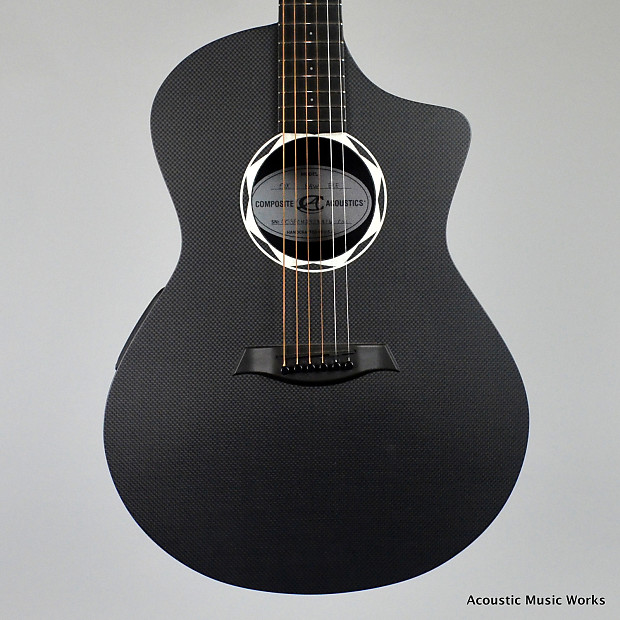 Composite Acoustics Ox Raw Carbon Fiber Guitar, LR Baggs Pickup, Cutaway image 1