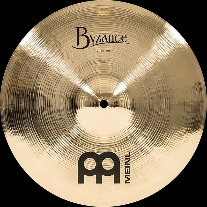 Meinl Byzance Brilliant B14TC-B 14" Thin Crash Cymbal (w/ Video Demo) image 1