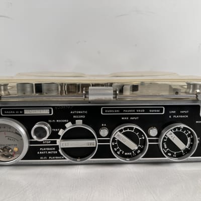 Vintage Kudelski Nagra III Reel to Reel Field Tape Recorder