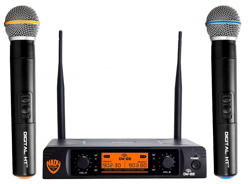 Nady DW 22 HTHT Dual Wireless Handheld Microphone System Fixed