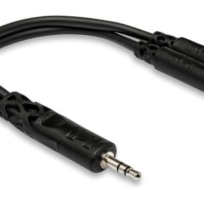 Hosa Y Cable 3.5mm Trs Male -2 Female 3.5mm Trsf (YMM-232) image 1