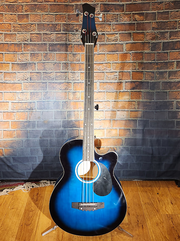 ShortScale Acoustic Bass Blue Burst Reverb