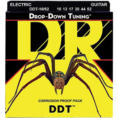 DR Strings DDT Drop Down Tuning Electric Guitar Strings: Medium To Heavy 10-52 image 1