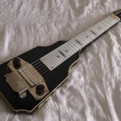 1963  Silvertone Lap Steel,  Tuxedo, Very Clean with Case, Gibson P13 Pickup Sounds Awesome! image 1