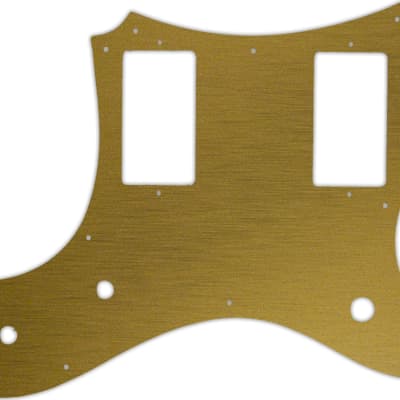 WD Custom Pickguard For Veritas Custom Guitars 2014-2015 Portlander #14 Simulated Brushed Gold/Black for sale