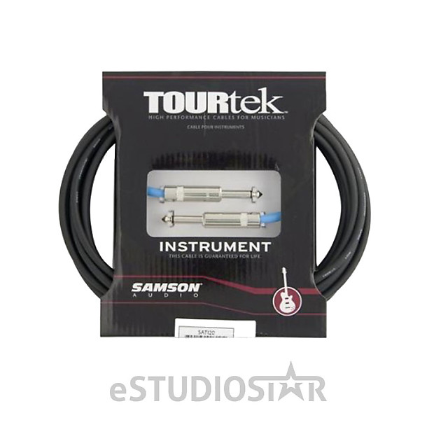Samson TIL20 Tourtek 20' Instrument Cable w/ Right Angle Connector image 1