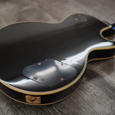 AIO SC77 Left-Handed Electric Guitar - Solid Black (Abalone Inlay) w/Gator GWE-LPS Case image 14
