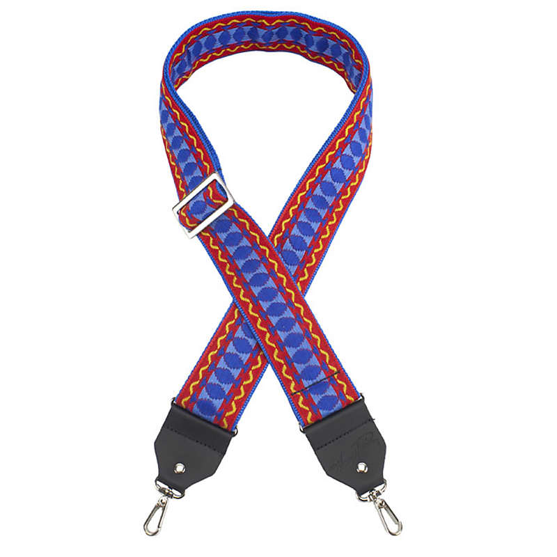 Henry Heller Heller Vintage Series Jacquard Strap Blue/Red | Reverb