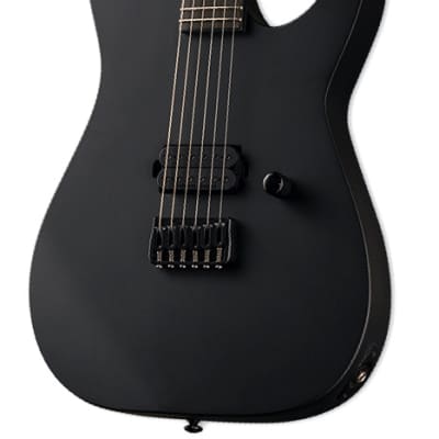 ESP LTD M-HT Black Metal Seymour Duncan Guitar – Black Satin image 6