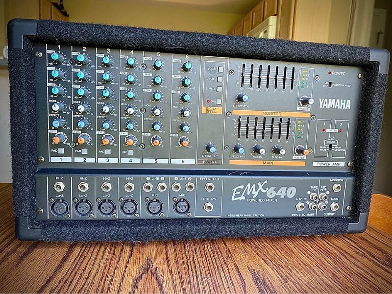 Yamaha EMX640 Powered Mixer Reverb