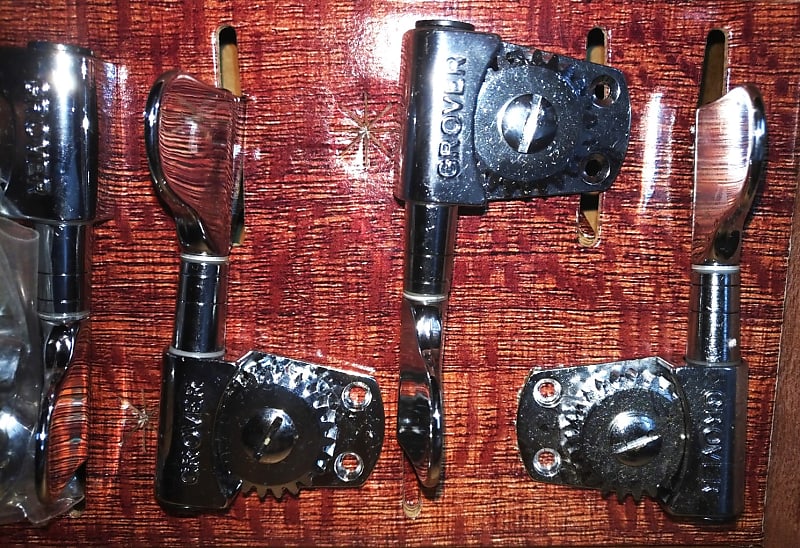 Grover Bass Machine Heads 1980s Chrome Reverb