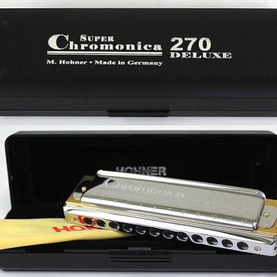 Hohner Super Chromonica 270 Deluxe Harmonica Cromatica Armonica WorldShip | NEW | Authorized Dealer image 1