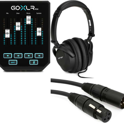 TC-Helicon GoXLR Mini USB Streaming Mixer Bundle with Headphones and Mic Cable image 1