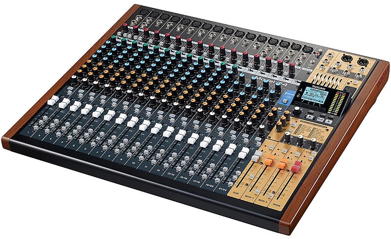 TASCAM Model 24 Multitrack Recorder / Mixer / USB Interface 2018 - Present - Black with Wood Cheeks image 1