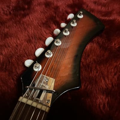 c.1965- Pleasant/Inter Mark MIJ Vintage Guitar Offset Body “Red Burst” image 3