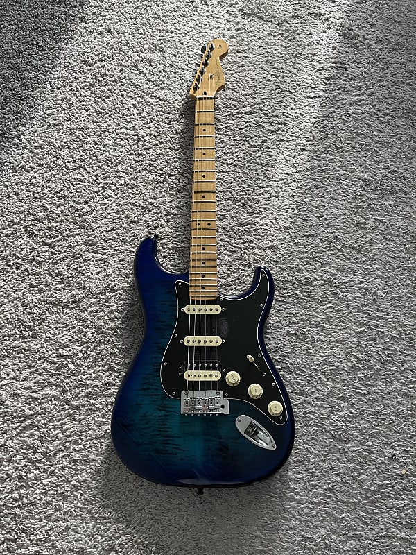 Fender Player Stratocaster HSS Plus Top 2019 Blue Burst Special Edition Guitar image 1