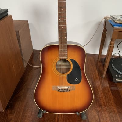 Epiphone FT-160 TEXAN - Sunburst 12 String Guitar VGC for sale