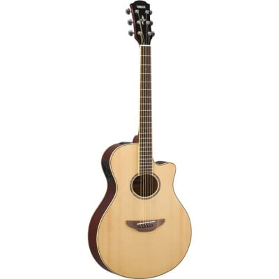Yamaha APX600 Thin Body Acoustic-Electric Guitar - Natural image 1