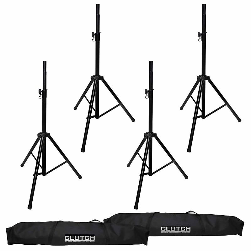 Professional Heavy Duty Tripod Speaker Stand Sets (4 Total Reverb