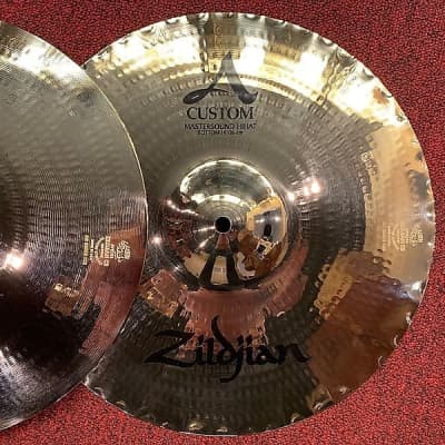Zildjian A20550 14" A Custom Mastersound Hi-Hat (Pair) Cymbals image 6