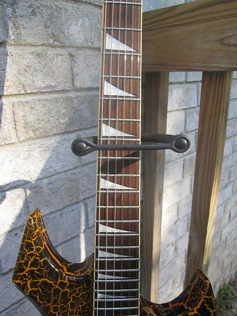 Samick Warlock Black/Yellow Crackle | Reverb