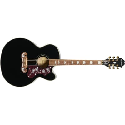 Epiphone EJ-200CE Acoustic-Electric Guitar - Black – Alto Music