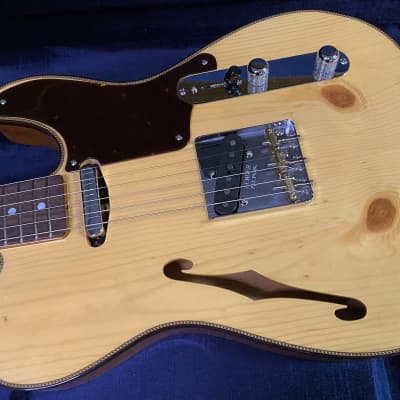 OPEN BOX 2023 Fender Artisan Knotty Pine Telecaster Tele Thinline Custom Shop - Aged Natural - Authorized Dealer - 5.7lbs - In-Stock! G01357 - SAVE! image 10