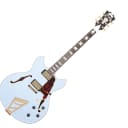 D'Angelico Deluxe DC w/ Stairstep Tailpiece Matte Powder Blue B-Stock
