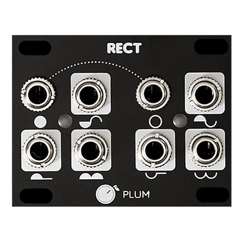Plum Audio Rect Eurorack Rectifier Waveform Utility 1U Module (Black) image 1