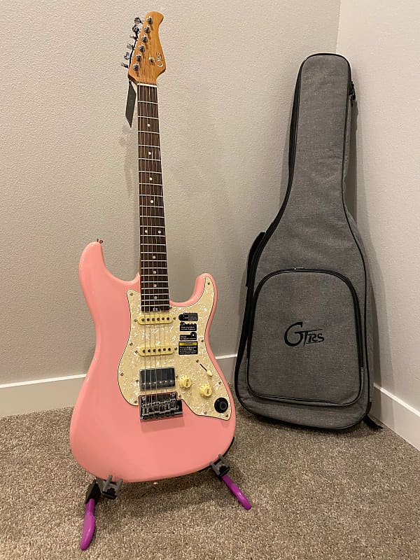 GTRS S800 Intelligent Guitar with Built-in Effects and Rosewood Fingerboard 2021 - Pink image 1