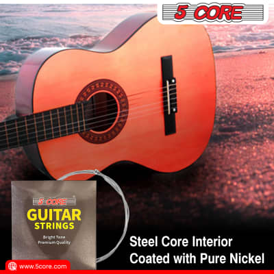 5 Core Electric Guitar Strings 10 Set Pure Nickel Guitar Strings