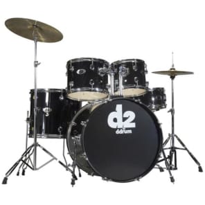 ddrum D2 10" / 12" / 16" / 22" / 14x5.5 Shell Pack with Hardware Kit, Cymbals