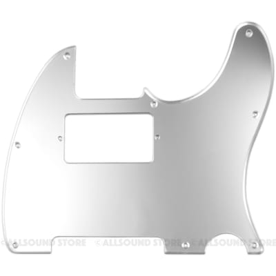 1-Ply ACRYLIC SILVER MIRROR Humbucker Pickguard for USA MIM Standard Fender® Telecaster Tele 8-Hole