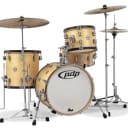 PDP Concept Classic 3-Piece Maple Bop Drum Set, Natural with Walnut Hoops w/Chrome Hw