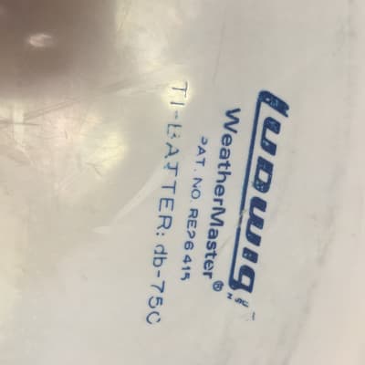 Ludwig  Marching Percussion Timp-Tom Trio #570 with #525 Carrier Early 1970’s - White Marine Pearl WMP image 2