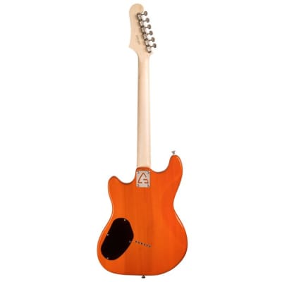 Guild Surfliner Sunset Orange 6-String Solid Body Electric Guitar with Maple Fingerboard image 10