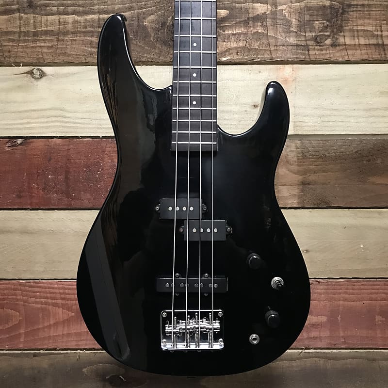 Aria Pro II SLB-2 Black 1980s | Reverb