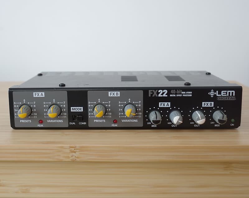 LEM FX22 dual stereo digital effect processor half rack | Reverb