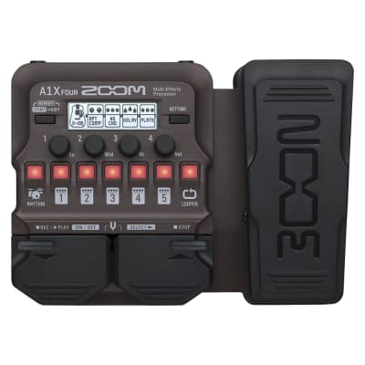Zoom A1X Four Multi-Effects Processor w/ Expession Pedal for Guitar, Sax, etc.
