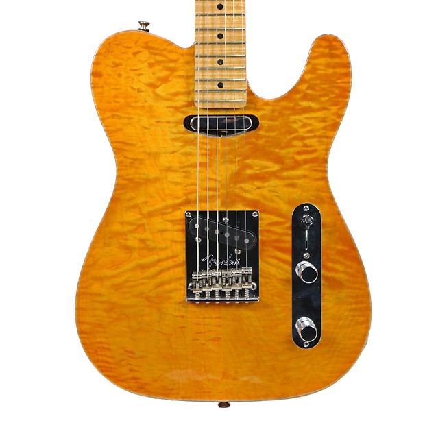 2012 Fender Select Telecaster Electric Guitar Amber Finish