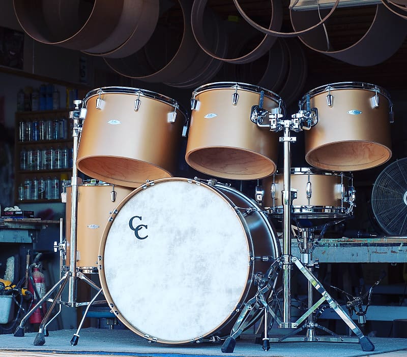 C&C Custom Made Drum Kit (Phil Collins setup) 2016 - Gold
