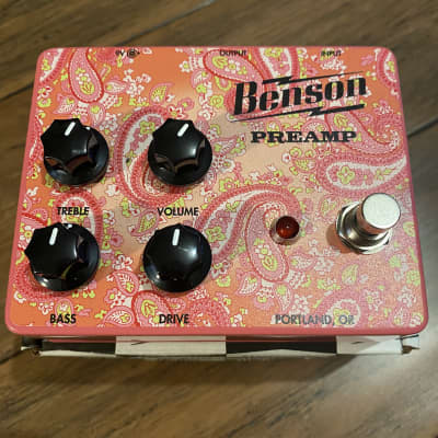 Benson Amps Preamp Pedal Limited Edition Pink Paisley | Reverb