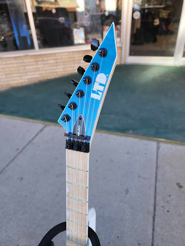 ESP LTD MH-203QM SEE THRU BLUE