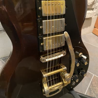 Ibanez 3 Pickup SG Copy MIJ 1970's - Brown | Reverb Ibanez 3 Pickup SG Copy MIJ 1970's - Brown | Reverb