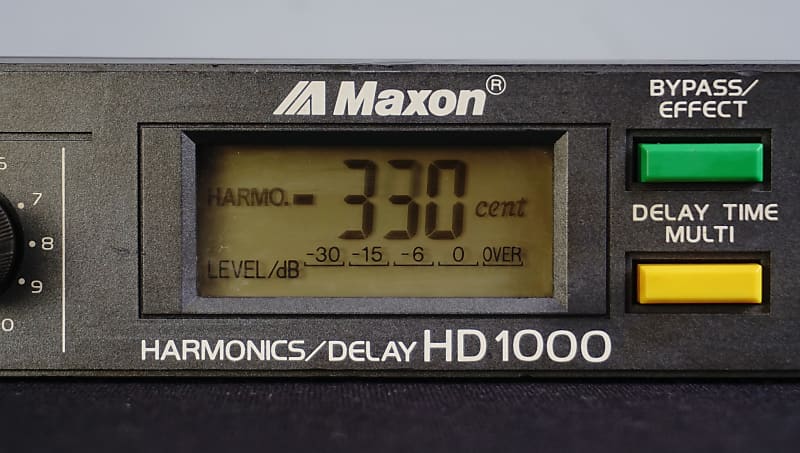 専用 Maxon HD1000 Maxon Harmonics / Delay HD1000 80's Vintage 1U Rack Effects