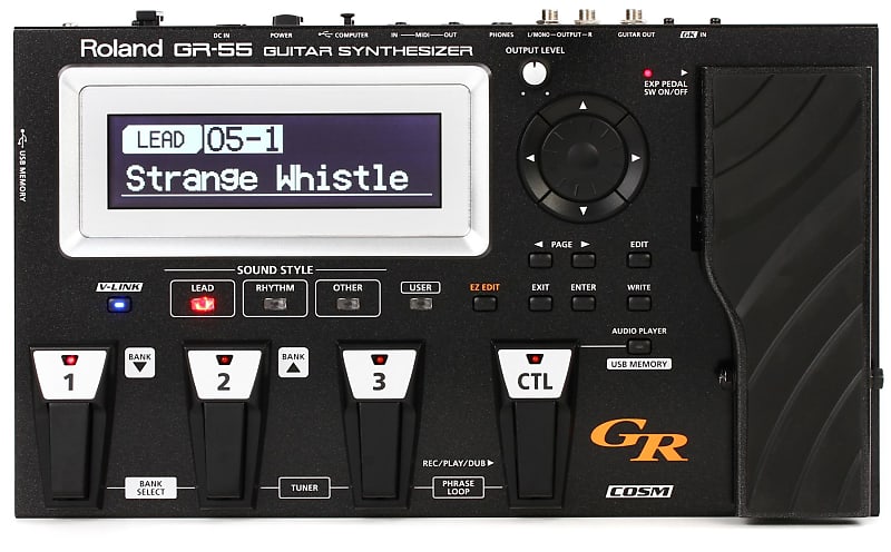 Roland GR-55 Guitar Synthesizer with GK-3 Pickup (5-pack) Bundle image 1