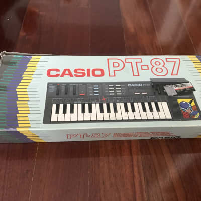 Casio PT-87 Grey Mini Synthesizer | 1980's | Carton Box + Manuals image 4