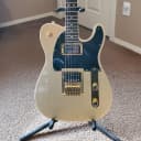 Squier J5 Telecaster Frost Gold. Seymour Duncan Upgraded Pickups, 3-Ply Black Pickguars, Quick Shipping