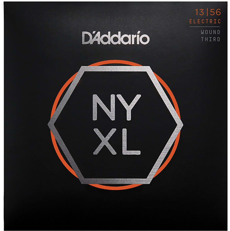 D'Addario NYXL1356W Nickel Wound Electric Guitar Strings - Medium Wound 3rd - 13-56 Gauge image 1