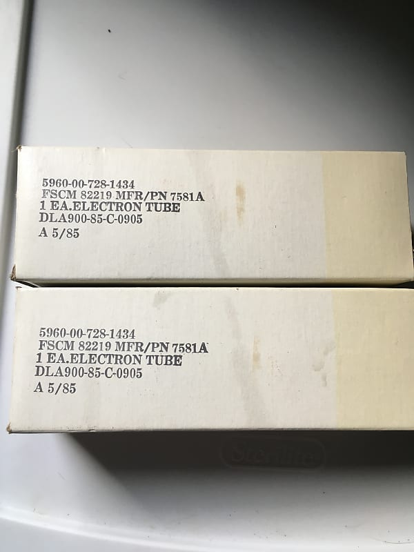 2) RARE Phillips JAN 7581a Tubes 6l6GC | Reverb